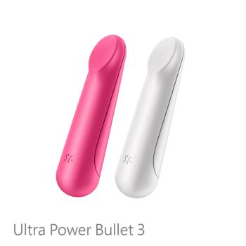 德國Satisfyer Ultra Power Bullet 3 超強迷你子彈按摩棒-亮粉紅/白