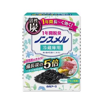 日本【白元】活性碳冰箱除臭劑1年脫臭 冷藏庫用20g