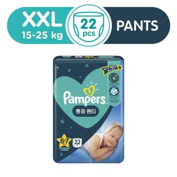 日本Pampers安睡褲(XXL15~28公斤以下)22片/包*4 箱購