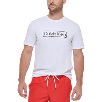CK 2023男時尚輕量速乾白色寬鬆版短袖T恤