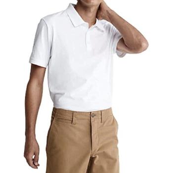 CK 2023男時尚字母刺繡白色寬鬆版Polo衫
