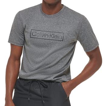 CK 2023男時尚輕量速乾灰色寬鬆版短袖T恤