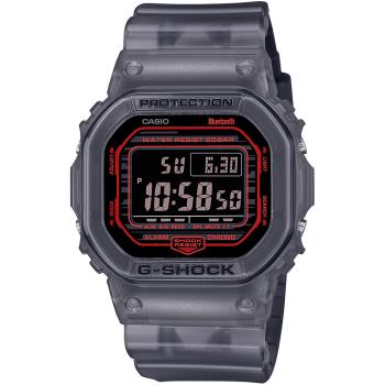 CASIO G-SHOCK 智慧藍芽半透明漸變方形計時錶/黑/DW-B5600G-1