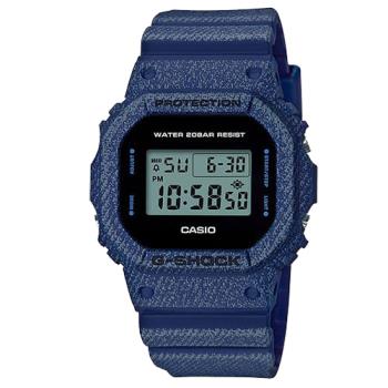 【CASIO 卡西歐】G-SHOCK 電子錶 橡膠錶帶 防水200米(DW-5600DE-2D)