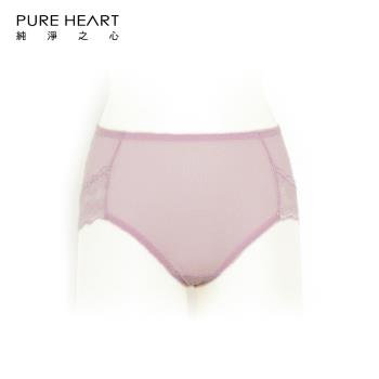 Pure Heart 性感蕾絲-氧化鋅抗菌 包臀內褲(中腰)6件組-型號840
