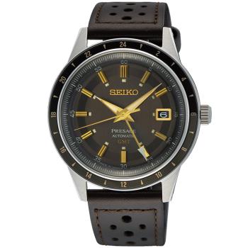 SEIKO精工 PRESAGE復刻60年代 GMT機械腕錶 (4R34-00B0J/SSK013J1) SK044