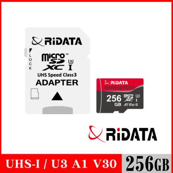 RIDATA錸德 Gaming card Micro SDXC UHS-I(U3)_V30_A1 256GB