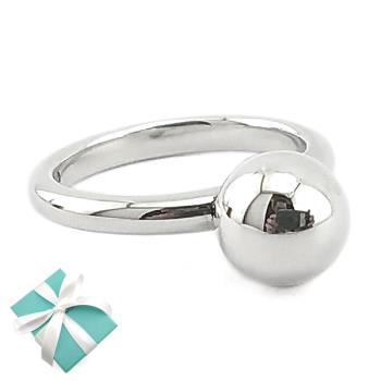 TIFFANY 925純銀-HARDWEAR金屬球造型戒指