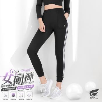 1件組【GIAT】台灣製吸濕排汗運動休閒機能褲/女團褲