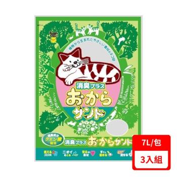 日本Super cat超級貓-【3入組】環保豆腐除臭貓砂 7L
