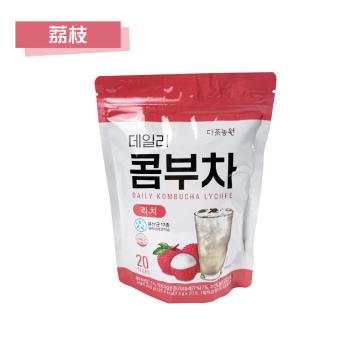 韓國DaNongWon 康普茶-荔枝口味x5袋(20包/袋)酸酸甜甜微氣泡感