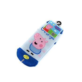 粉紅豬小妹 Peppa Pig 淺藍色 兒童短襪 PG01 noB73