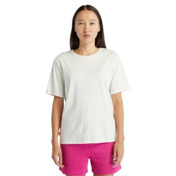 Timberland 女款白色刺繡LOGO短袖T恤|A6ATECM9