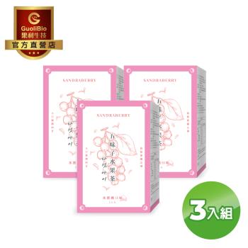 【果利生技】五味子水果茶 - 水蜜桃風味 (15包/盒) 3入組