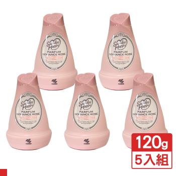小林製藥 室內芳香除臭劑120g 粉色(浪漫玫瑰) 5入組