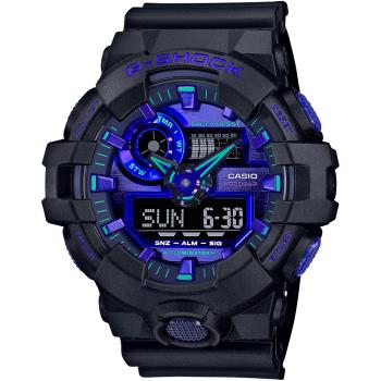 CASIO G-SHOCK 虛擬藍境系列200米雙顯計時錶/GA-700VB-1A