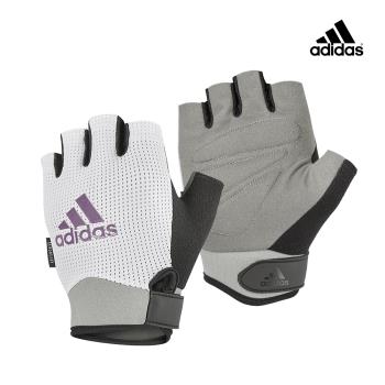 Adidas 女用透氣訓練手套-象牙灰(S-L)