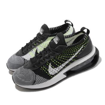 Nike 慢跑鞋 Wmns Air Max Flyknit Racer 女鞋 黑 綠 針織 氣墊 運動鞋 DM9073-002