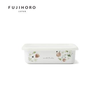 【富士琺瑯FUJIHORO】安娜艾米利亞琺瑯烘焙保鮮盒淺型(M)