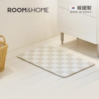 韓國ROOM&HOME 韓國製棋盤格印花雙面防油防水廚房地墊-45x75cm