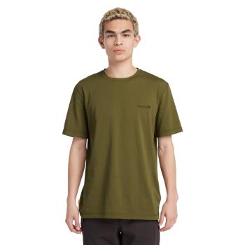 Timberland 男款深綠色胸前品牌標誌吸濕排汗短袖T恤|A2NYH302