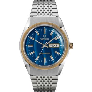 【TIMEX】天美時 Q TIMEX復刻系列 經典手錶 (藍金 TXTW2T80800)