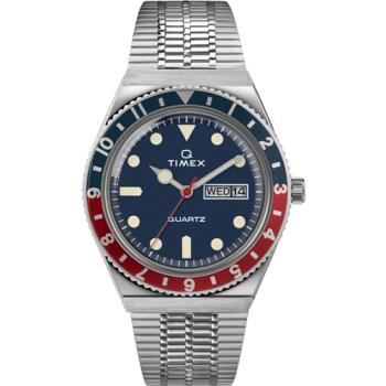 【TIMEX】天美時 Q TIMEX復刻系列 經典手錶 ( 藍紅 TXTW2T80700)