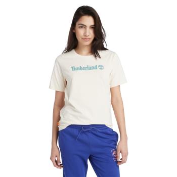 Timberland 女款白色品牌LOGO短袖T恤|A6AZPV04