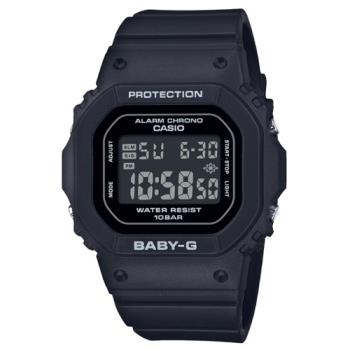【CASIO 卡西歐】BABY-G 纖薄經典方形電子錶-時尚黑 BGD-565-1_37.9mm