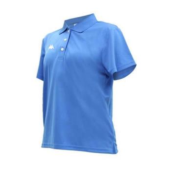 KAPPA 女短袖POLO衫-台灣製 慢跑 高爾夫 網球 吸濕排汗 上衣