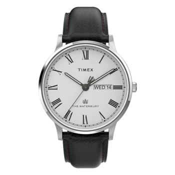 【TIMEX】天美時Waterbury系列經典手錶  (白x黑 TXTW2U88400)