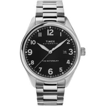【TIMEX】 天美時 Waterbury Chrono系列 經典紳士機械錶 (黑面 / 銀 TXTW2T69800)