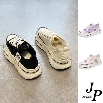 JP Queen New York 糖果休閒學院冰絲透氣帆布鞋(4色可選)