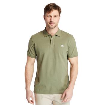 Timberland 男款綠色刺繡LOGO短袖POLO衫|A24H2590