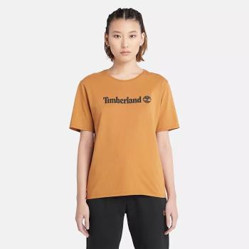 Timberland 女款小麥色品牌LOGO短袖T恤|A6AZPP47