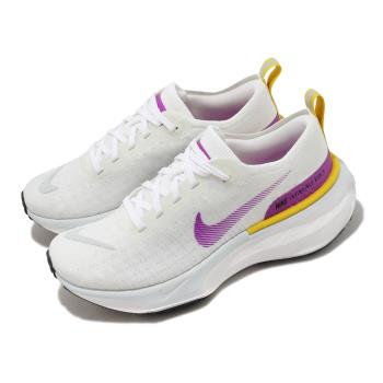 Nike 慢跑鞋 Wmns ZoomX Invincible Run FK 3 女鞋 白 紫 回彈 運動鞋 DR2660-101