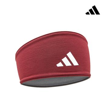 Adidas 雙面高彈性吸汗頭帶(煙燻紅)