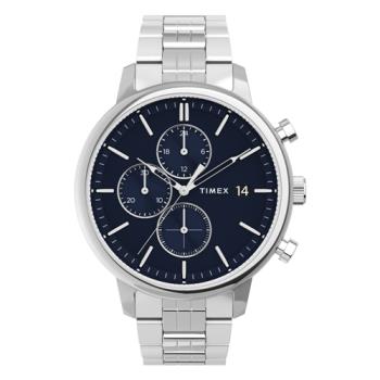 【TIMEX】天美時 風格系列 三眼雅仕手錶 ( 深藍x銀 TXTW2V01700)