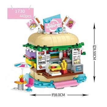 Loz   LOZ 歡樂遊樂場mini積木系列 - 漢堡店1pc