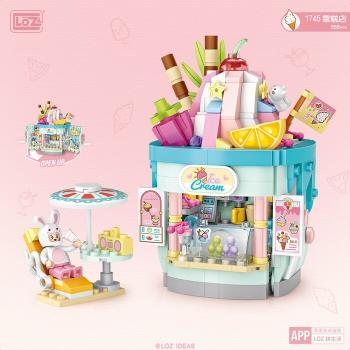 Loz   LOZ 歡樂遊樂場mini積木系列 - 開合式雪糕店 1pc