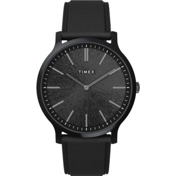 【TIMEX】天美時 風格系列 超薄時尚手錶 (黑x黑 TXTW2V43600)