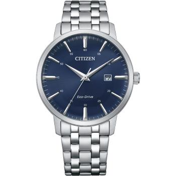CITIZEN 星辰 父親節推薦款光動能簡約時尚腕錶/藍X銀/40mm/BM7461-85L