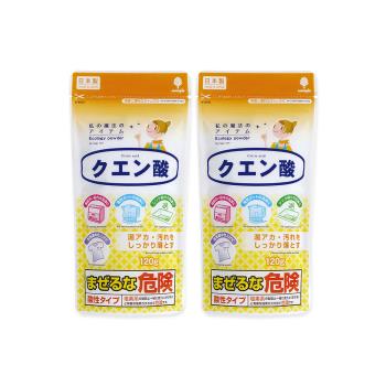 日本Novopin 廚房衛浴家電多用途檸檬酸除垢消臭去污清潔粉 120gx2小黃袋