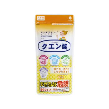 日本Novopin 廚房衛浴家電多用途檸檬酸除垢消臭去污清潔粉 120g/小黃袋