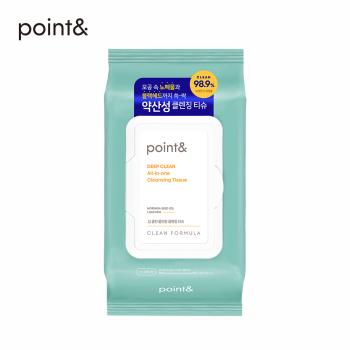 【韓國POINT&】毛孔淨化深層卸妝棉(80張)