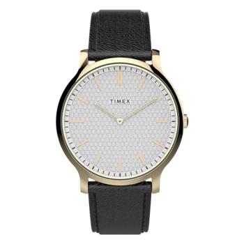 【TIMEX】天美時 風格系列 時尚手錶 (銀白x金x黑 TXTW2V28400)