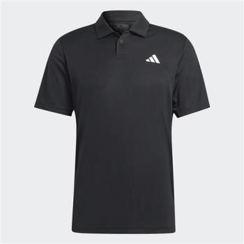Adidas 男短袖上衣 POLO衫 排汗 網布拼接 黑【運動世界】HS3278