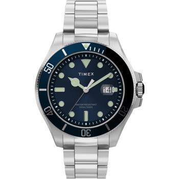 【TIMEX】天美時 風格系列 經典紳士手錶 ( 深藍 / 銀 TXTW2U41900)