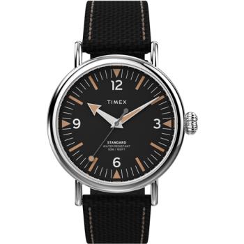 【TIMEX】天美時 復刻系列  40 毫米 經典手錶  (黑x黑 TXTW2V44000)