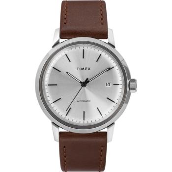 【TIMEX】天美時  復刻系列 機械錶 (銀/棕色 TXTW2T22700)